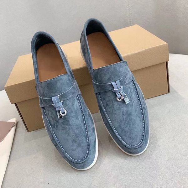 shoes Summer Walk Charms suede loafers Moccasins Women loafers Couples shoes Genuine leather Men Muller shoe Luxury Designer Walking Flats with box, 18
shoes Summer Walk Charms suede loafers Moccasins Women loafers Couples shoes Genuine leather Men Muller shoe Luxury Designer Walking Flats with box, 18