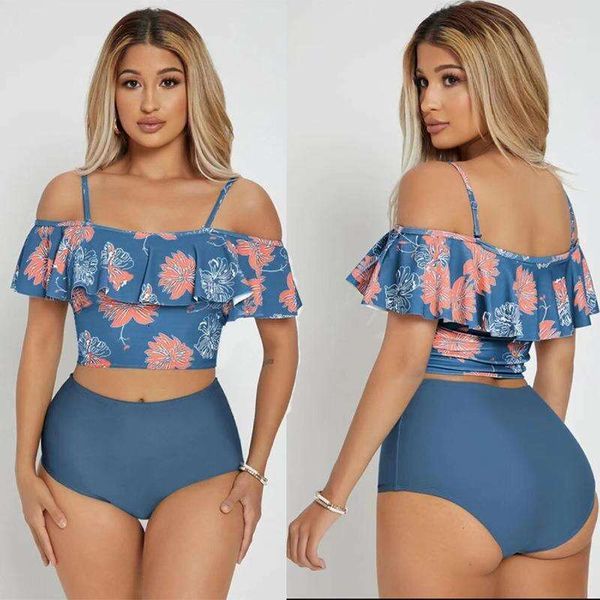 ruffled swimsuit women digital printing split briefs fresh selling product, White;black
ruffled swimsuit women digital printing split briefs fresh selling product, White;black