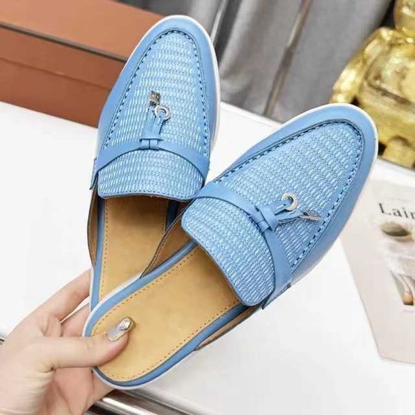 loro piana women's slipper shoes 2023 summer half trailer baotou pendant woven genuine leather flat bottom muller shoes lp mueller slip, Black
loro piana women's slipper shoes 2023 summer half trailer baotou pendant woven genuine leather flat bottom muller shoes lp mueller slip, Black