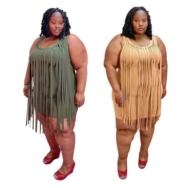 plus size womens sleeveless casual dresses tassel solid color skirt mini dress, Black;gray
plus size womens sleeveless casual dresses tassel solid color skirt mini dress, Black;gray