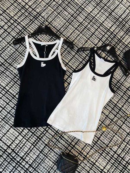 women's tanks & camis designer 23 summer new casual versatile style reduced age black and white contrast knitted suspended tank omhs
women's tanks & camis designer 23 summer new casual versatile style reduced age black and white contrast knitted suspended tank omhs