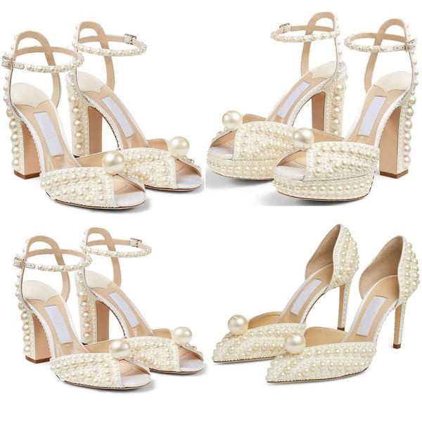 white pearl wedding sandals sacora brand women's high heels luxury designer exquisite sandals elegant bride dress party eu35-42, Black
white pearl wedding sandals sacora brand women's high heels luxury designer exquisite sandals elegant bride dress party eu35-42, Black