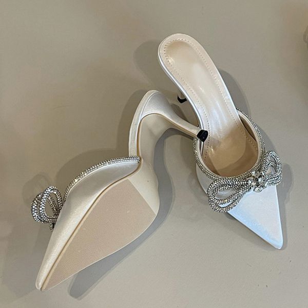liyke fashion crystal butterfly-knot women slippers thin low heels pumps pointed toe design slip on summer mules slides shoes, Black
liyke fashion crystal butterfly-knot women slippers thin low heels pumps pointed toe design slip on summer mules slides shoes, Black