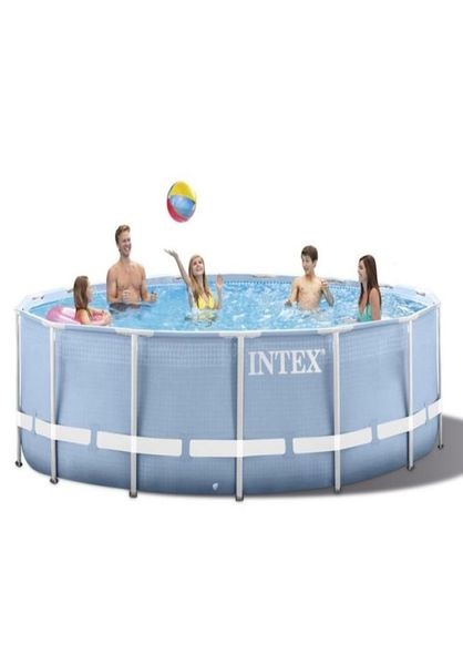 intex 30576 cm round frame above ground pool set 2020 model pond family swimming pool filter pump metal frame structure1534248
intex 30576 cm round frame above ground pool set 2020 model pond family swimming pool filter pump metal frame structure1534248