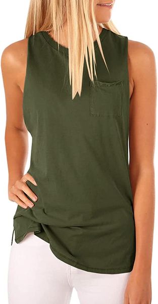 womens high neck tank sleeveless blouse plain t shirts pocket cami summer, White
womens high neck tank sleeveless blouse plain t shirts pocket cami summer, White