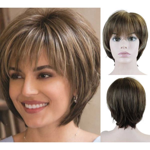lace wigs joy beauty women hair synthetic mixed blonde brown short wigs natural hair wigs heat resistant hair wig for women z0613, Black;brown
lace wigs joy beauty women hair synthetic mixed blonde brown short wigs natural hair wigs heat resistant hair wig for women z0613, Black;brown