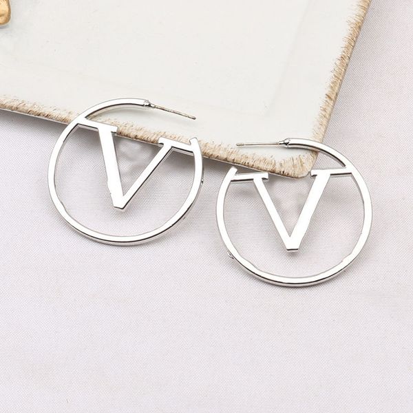 famous women hoop earrings 18k gold plated luxury brand designers round v letters stud clip chain big circle geometric earrings wedding chri, Golden;silver
famous women hoop earrings 18k gold plated luxury brand designers round v letters stud clip chain big circle geometric earrings wedding chri, Golden;silver