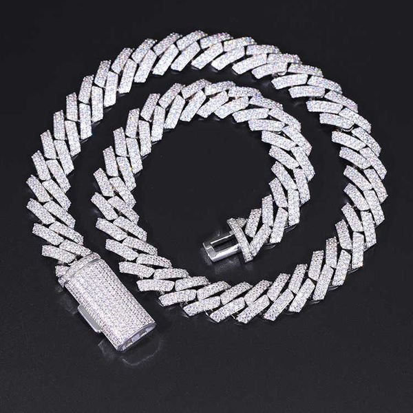 customized 15mm 2rows cuban link chain silver with iced out moissanite chain hip hop mens necklace jewelry
customized 15mm 2rows cuban link chain silver with iced out moissanite chain hip hop mens necklace jewelry