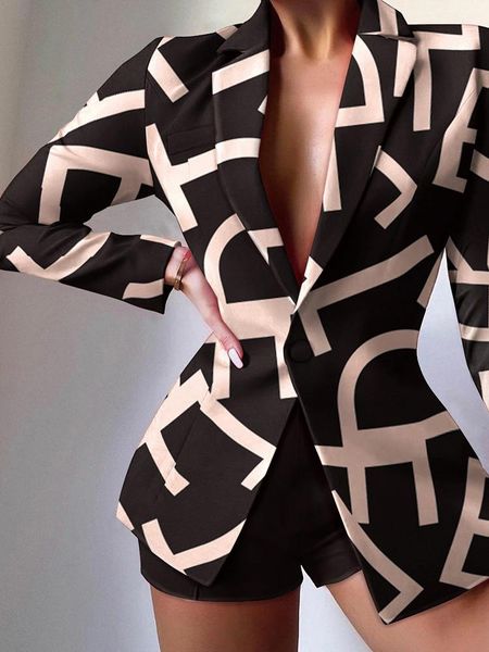 dress elegant two piece sets womens outifits blazer elastic shorts fashion print blazers suit 2022 autumn ladies button jacket coat, White
dress elegant two piece sets womens outifits blazer elastic shorts fashion print blazers suit 2022 autumn ladies button jacket coat, White