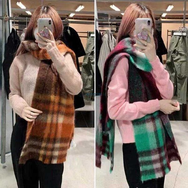scarves wind ac winter new plaid cashmere fleece shawl female student scarflca0, Blue;gray
scarves wind ac winter new plaid cashmere fleece shawl female student scarflca0, Blue;gray