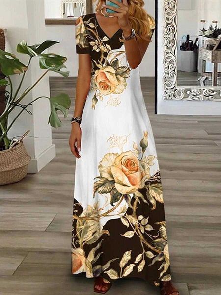 womens clothing fashion positioning printed casual dresses v neck short sleeve dress, Black;gray
womens clothing fashion positioning printed casual dresses v neck short sleeve dress, Black;gray