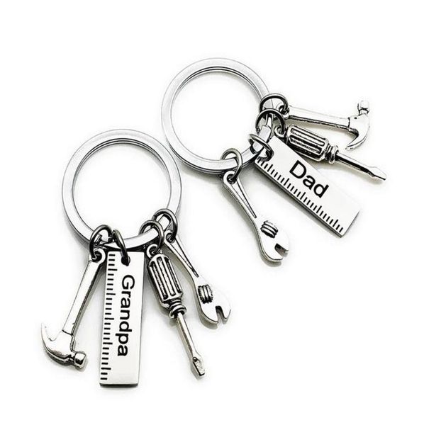 stainless steel fathers day keychain creative hammer screwdriver wrench tool keyring car key chain gift supplies4353511, Silver
stainless steel fathers day keychain creative hammer screwdriver wrench tool keyring car key chain gift supplies4353511, Silver