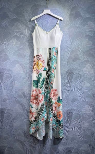 strap dress 2023 spring and autumn women's fashion designer beaded print dress, Black
strap dress 2023 spring and autumn women's fashion designer beaded print dress, Black