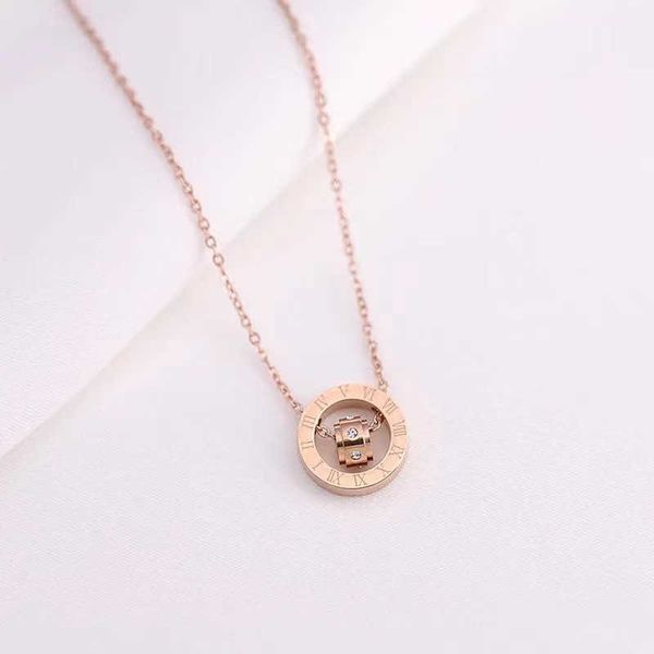 korean titanium steel roman numerals lettering double ring necklace female clavicle chain with accessories necklace pendant beads, Black
korean titanium steel roman numerals lettering double ring necklace female clavicle chain with accessories necklace pendant beads, Black
