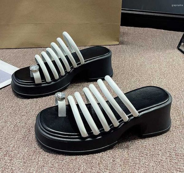 slippers 2023 women mid heels shoes open toe crystal fashion summer flip flops dress sandals ladies zapatos slides, Black
slippers 2023 women mid heels shoes open toe crystal fashion summer flip flops dress sandals ladies zapatos slides, Black