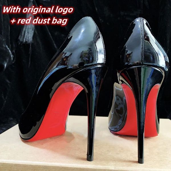 brand ladies dress shoes pointed toe luxury brand red bright sole pumps 6cm 8cm 10cm 12cm stiletto ladies wedding shoes 34-44, Black
brand ladies dress shoes pointed toe luxury brand red bright sole pumps 6cm 8cm 10cm 12cm stiletto ladies wedding shoes 34-44, Black