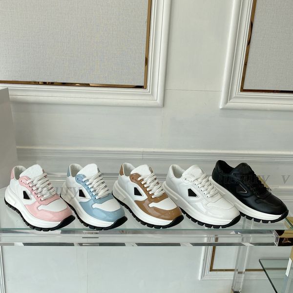 platform shoes designer women sneakers gym casual shoe metal logo leather lace-up trainers cowhide thick bottom men trainers, Black
platform shoes designer women sneakers gym casual shoe metal logo leather lace-up trainers cowhide thick bottom men trainers, Black