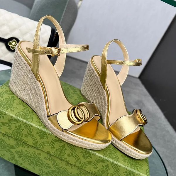 women linen wedge leather sandal ankle strap summer holiday platform women's luxury designers sandal hand made shoe metal buckle decora, Black
women linen wedge leather sandal ankle strap summer holiday platform women's luxury designers sandal hand made shoe metal buckle decora, Black