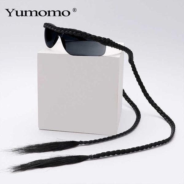 new handmade fashion two braided sunglasses sports glasses bike windproof y2k swing 0615, White;black
new handmade fashion two braided sunglasses sports glasses bike windproof y2k swing 0615, White;black
