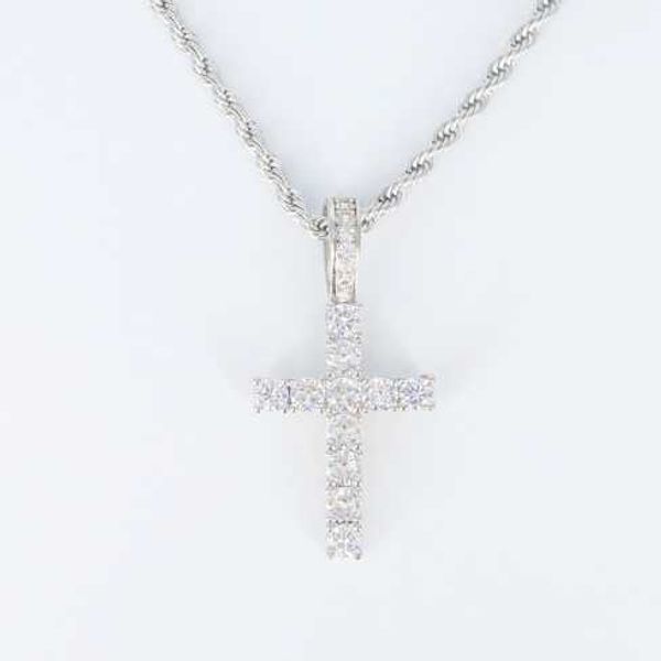 selling men's moissanite pendant necklace sets off the hip hop style of gold cross jewelry, Silver
selling men's moissanite pendant necklace sets off the hip hop style of gold cross jewelry, Silver