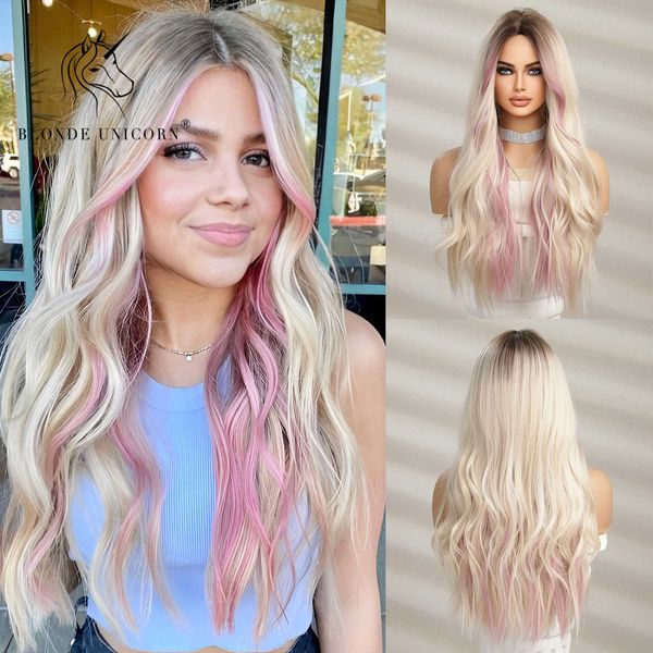lace wigs blonde unicorn synthetic ombre brown mixed pink blond long wavy wigs with bangs cosplay party useheat resistant fiber for women z0, Black;brown
lace wigs blonde unicorn synthetic ombre brown mixed pink blond long wavy wigs with bangs cosplay party useheat resistant fiber for women z0, Black;brown