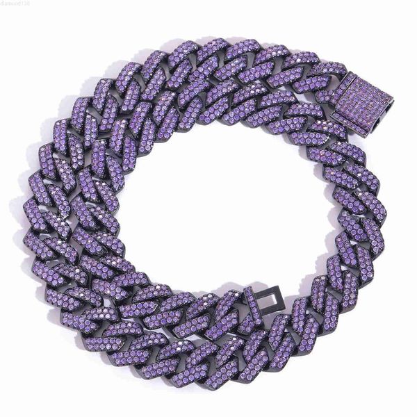 bes new design hip hop jewelry 15mm two rows purple cz stone brass miami cuban link chain rapper men necklace, Silver
bes new design hip hop jewelry 15mm two rows purple cz stone brass miami cuban link chain rapper men necklace, Silver