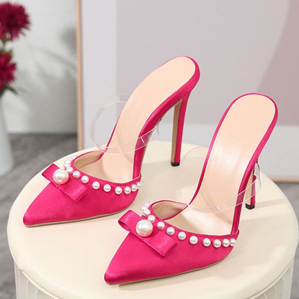 liyke pointed toe 12cm high heels mules women shoes slippers fashion pearl design bowknot pumps sandals party stilettos, Black
liyke pointed toe 12cm high heels mules women shoes slippers fashion pearl design bowknot pumps sandals party stilettos, Black