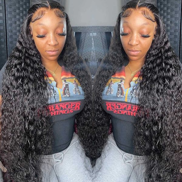 lace wigs hd water wave 250 density deep wave 30 40 inch 13x4 lace front human hair wig brazilian transparent frontal glueless curly wig z06, Black;brown
lace wigs hd water wave 250 density deep wave 30 40 inch 13x4 lace front human hair wig brazilian transparent frontal glueless curly wig z06, Black;brown