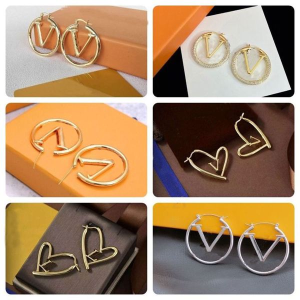 luxury big gold hoop earrings for lady women girls ear studs set designer jewelry earring valentine's day gift engagement for bride, Golden;silver
luxury big gold hoop earrings for lady women girls ear studs set designer jewelry earring valentine's day gift engagement for bride, Golden;silver