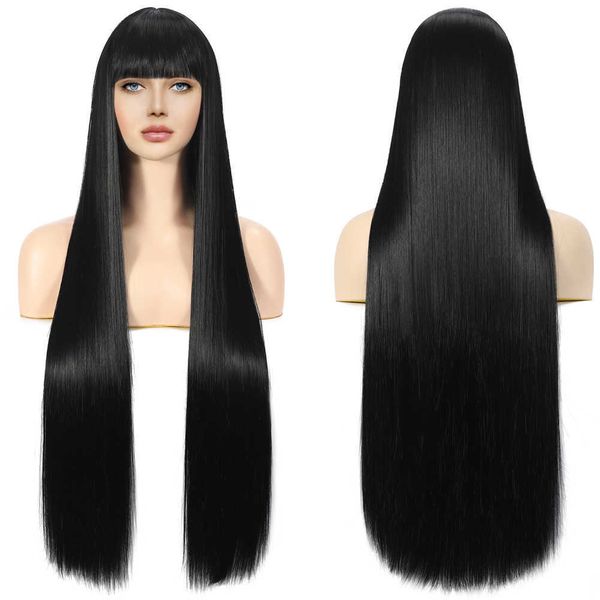 lace wigs long straight black wig with bangs synthetic wigs for women heat resistant hair lolita red pelucas daily cosplay use z0613, Black;brown
lace wigs long straight black wig with bangs synthetic wigs for women heat resistant hair lolita red pelucas daily cosplay use z0613, Black;brown