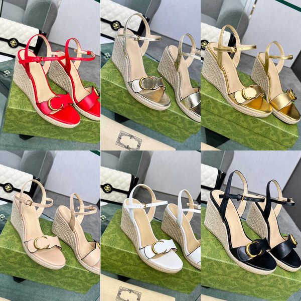 2023 women wedges sandal straw raffia woven soft real leather designer high heels g buckle high heels 8cm fisherman espadrille summer sandal, Black
2023 women wedges sandal straw raffia woven soft real leather designer high heels g buckle high heels 8cm fisherman espadrille summer sandal, Black