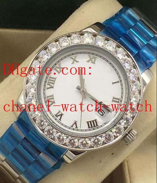 2 color diamond mens watch 40mm 116300 stainless steel roman dial men's machinery automatic movement wrist watches, Slivery;brown
2 color diamond mens watch 40mm 116300 stainless steel roman dial men's machinery automatic movement wrist watches, Slivery;brown