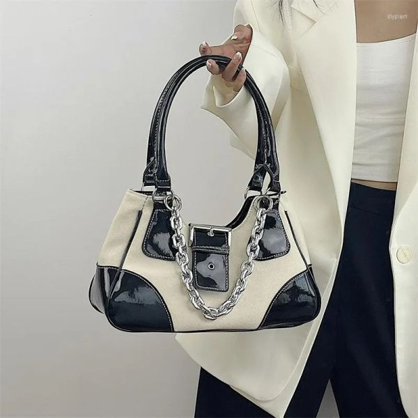 evening bags vintage sweet canvas underarm bag patent leather women's metal chain shoulder crossbody y2k tote purse handbags
evening bags vintage sweet canvas underarm bag patent leather women's metal chain shoulder crossbody y2k tote purse handbags