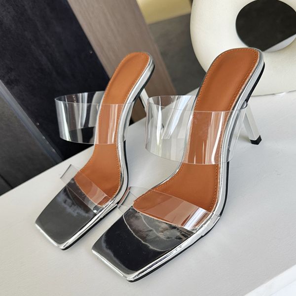 liyke fashion thin high heels slippers female square toe cozy soft pvc sandals summer transparent shoes for women mules slides, Black
liyke fashion thin high heels slippers female square toe cozy soft pvc sandals summer transparent shoes for women mules slides, Black