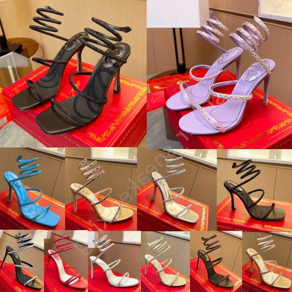 rene caovilla 2023 woman sandal designer sandals luxury margot embellished crystal snake high-heeled cm size 35-42, Black
rene caovilla 2023 woman sandal designer sandals luxury margot embellished crystal snake high-heeled cm size 35-42, Black