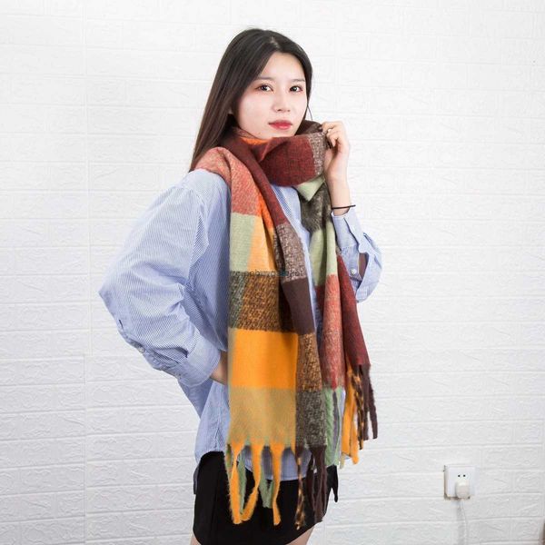 scarves ac winter warm plaid colorful fringe student rainbow scarf mohair shawl8nrs, Blue;gray
scarves ac winter warm plaid colorful fringe student rainbow scarf mohair shawl8nrs, Blue;gray