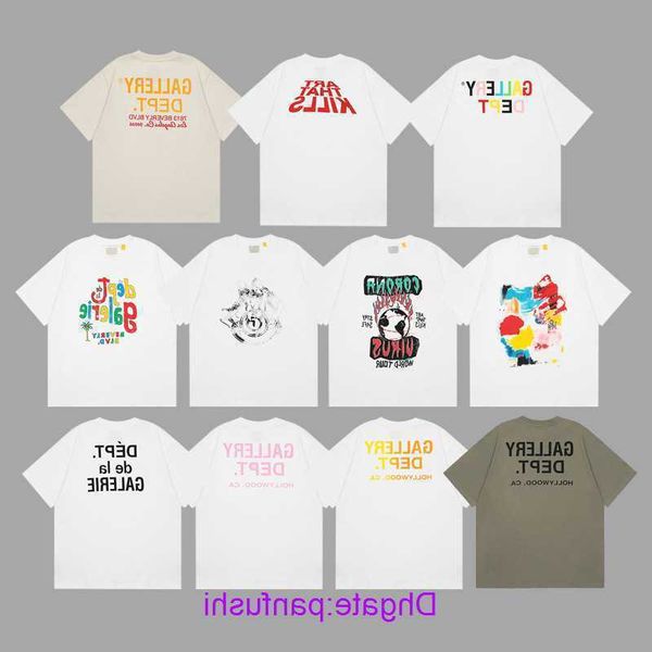 factory wholesale designer t shirt for sale g allery d ept classic letter short sleeve american vintage rainbow graffiti loose couple t shir, White;black
factory wholesale designer t shirt for sale g allery d ept classic letter short sleeve american vintage rainbow graffiti loose couple t shir, White;black