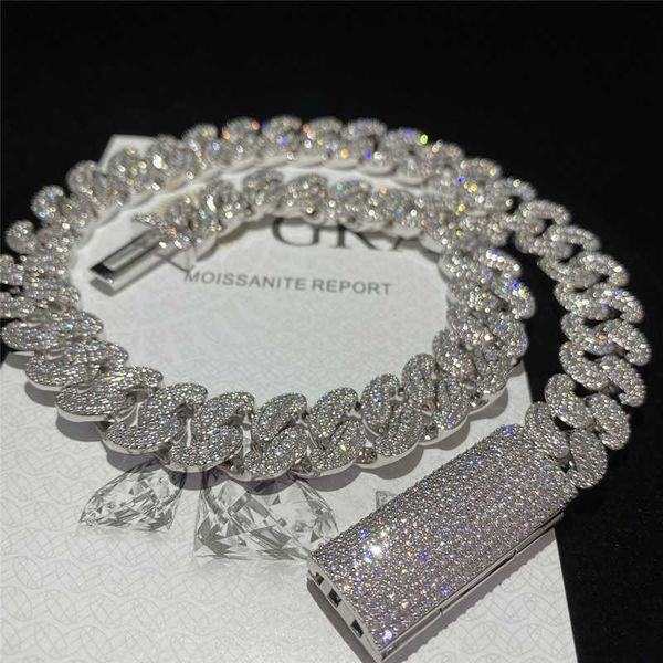 fine jewelry rank luxury jewelry 15mm width heavy miami cuban link chain big boss moissanite diamond cuban necklace, Silver
fine jewelry rank luxury jewelry 15mm width heavy miami cuban link chain big boss moissanite diamond cuban necklace, Silver