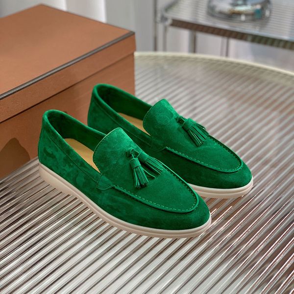 new lp piana couples shoes fringe embellished walk charms suede loafers moccasins women's luxury designer genuine leather casual flats, Black
new lp piana couples shoes fringe embellished walk charms suede loafers moccasins women's luxury designer genuine leather casual flats, Black