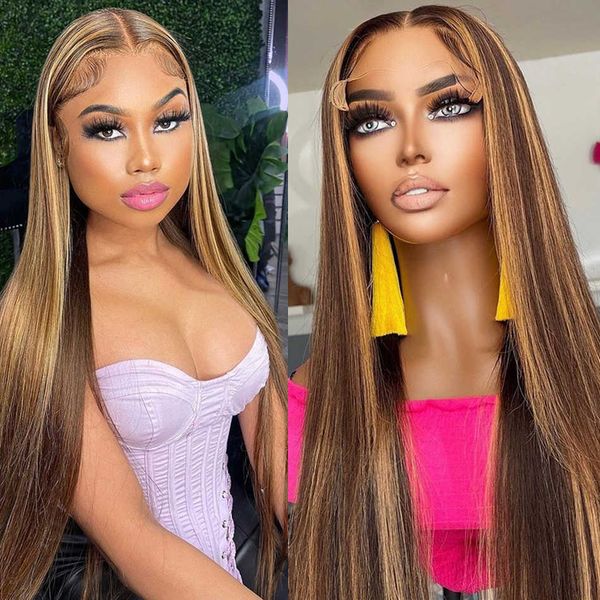 lace wigs highlight glueless wig human hair ombre blonde colored bone straight13x4 hd lace front wigs for women pre plucked ready to wear z0, Black;brown
lace wigs highlight glueless wig human hair ombre blonde colored bone straight13x4 hd lace front wigs for women pre plucked ready to wear z0, Black;brown
