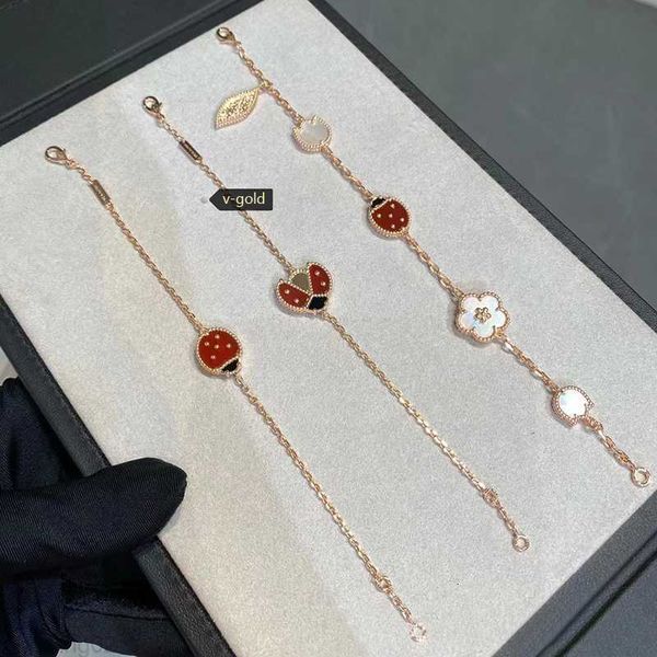 charm bracelets women designer charm bracelets 4/four-leaf-clover rosegold ladybug luxury jewelry with boxnnpa, Black
charm bracelets women designer charm bracelets 4/four-leaf-clover rosegold ladybug luxury jewelry with boxnnpa, Black