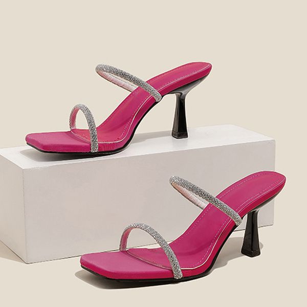 liyke new brand fashion crystal narrow band women slipper summer low thin heels beach slides gladiator sandals shoes size 35-42, Black
liyke new brand fashion crystal narrow band women slipper summer low thin heels beach slides gladiator sandals shoes size 35-42, Black