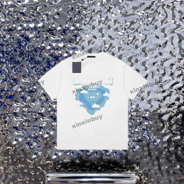 xinxinbuy men designer tee t shirt 23ss blue sky love pattern printing short sleeve cotton women black white blue xs-xl, Black;brown
xinxinbuy men designer tee t shirt 23ss blue sky love pattern printing short sleeve cotton women black white blue xs-xl, Black;brown