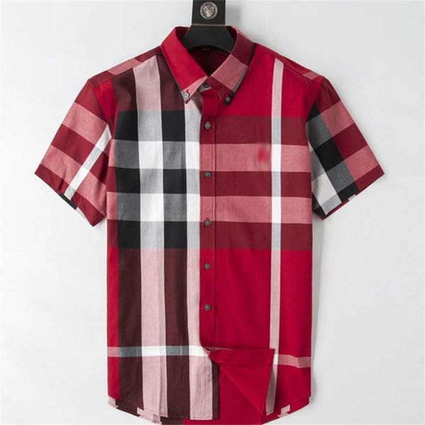 designer mens casual shirt business fashion burbereys brand spring summer lapel short sleeved plaid single row buttons comfortable and breat, White;black
designer mens casual shirt business fashion burbereys brand spring summer lapel short sleeved plaid single row buttons comfortable and breat, White;black
