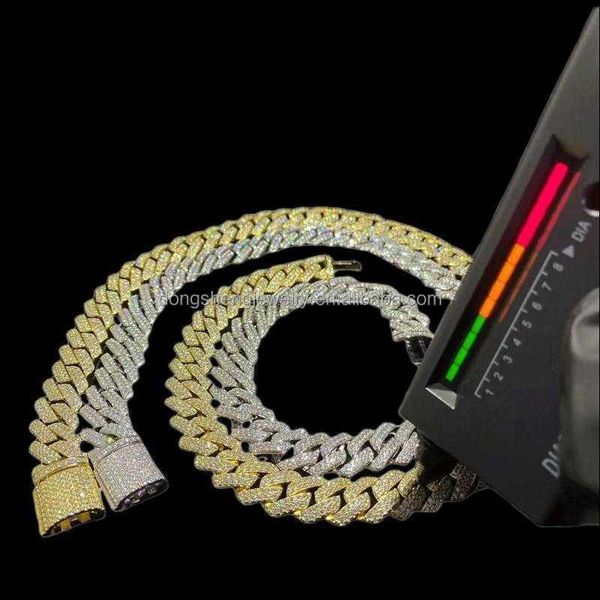 men necklace 10mm 2 rows pass diamond tester 925 silver hip hop jewelry iced out vvs moissanite diamond cuban link chain
men necklace 10mm 2 rows pass diamond tester 925 silver hip hop jewelry iced out vvs moissanite diamond cuban link chain