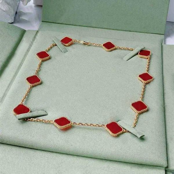 Designer Necklace Fashion Necklace Elegant Ten Clover Classic Necklaces Gift for Woman Jewelry Pendant Highly Quality 7 Color
Designer Necklace Fashion Necklace Elegant Ten Clover Classic Necklaces Gift for Woman Jewelry Pendant Highly Quality 7 Color