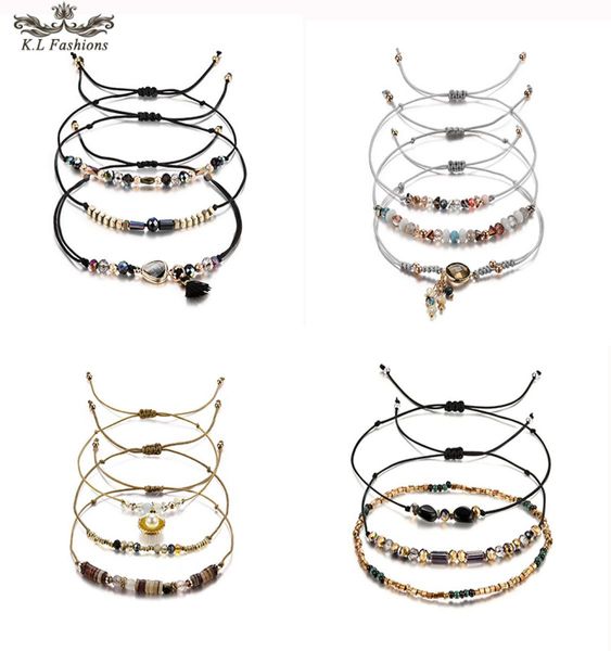 3pcslot bead bracelet for women multicolor crystal series tandem leaf heart round geometric pendant woven wax rope bracelet diy j9583331, Black
3pcslot bead bracelet for women multicolor crystal series tandem leaf heart round geometric pendant woven wax rope bracelet diy j9583331, Black