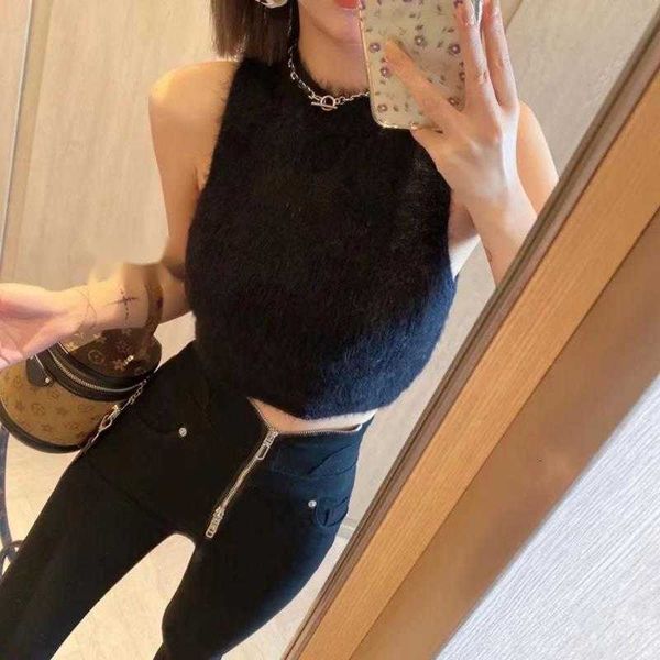 women's tanks & camis designer woolen ladies brand cotton fleece vest embroidered camisole letter short sleeve navel loose gahr, White
women's tanks & camis designer woolen ladies brand cotton fleece vest embroidered camisole letter short sleeve navel loose gahr, White