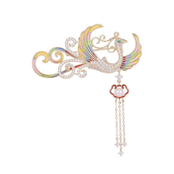 luxury designer brooch full diamond phoenix fringe brooches pin for women wedding corsage colorful unique enamel pearl jewelry brooch pins f, Gray
luxury designer brooch full diamond phoenix fringe brooches pin for women wedding corsage colorful unique enamel pearl jewelry brooch pins f, Gray