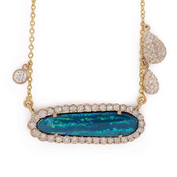 18 inches chain natural diamond boulder opal pendant necklace solid 14k yellow gold gemstone necklace fine jewelry manufacturer, Silver
18 inches chain natural diamond boulder opal pendant necklace solid 14k yellow gold gemstone necklace fine jewelry manufacturer, Silver